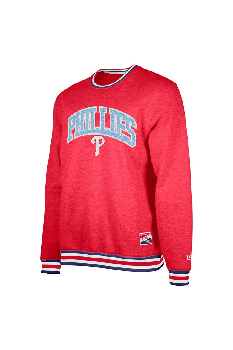 Men's New Era Red Philadelphia Phillies Father's Day Pullover Sweatshirt, Alternate, color, Red