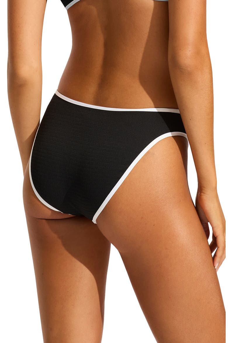 Beach Bound High Cut Bikini Bottoms, Alternate, color, BLACK