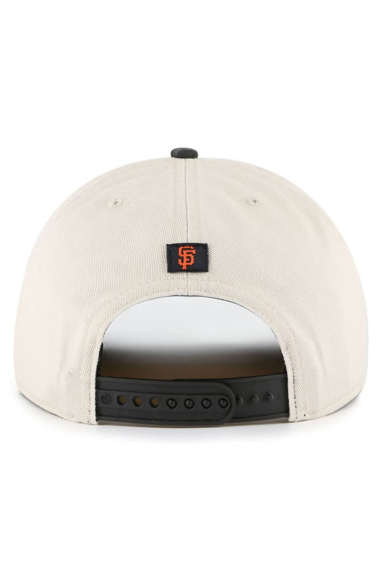 '47 Men's '47 Cream/Black San Francisco Giants Fiji Rope Hitch Adjustable Hat, Alternate, color, 