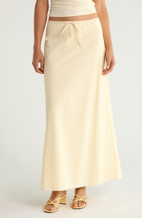 Elena Cotton Maxi Skirt
