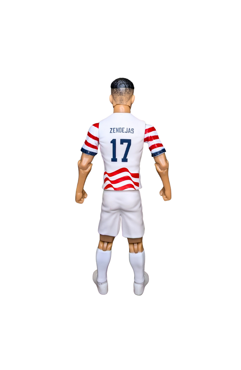 Banbo Toys Sockers 2026 USMNT Alejandro Zendejas Home Jersey 8" Soccer Action Figure, Alternate, color, Red
