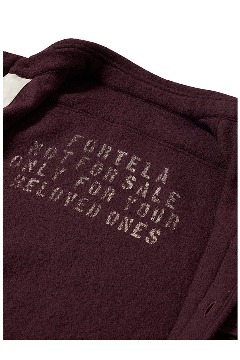 Kenny Wool Overshirt, Alternate, color, Burgundy