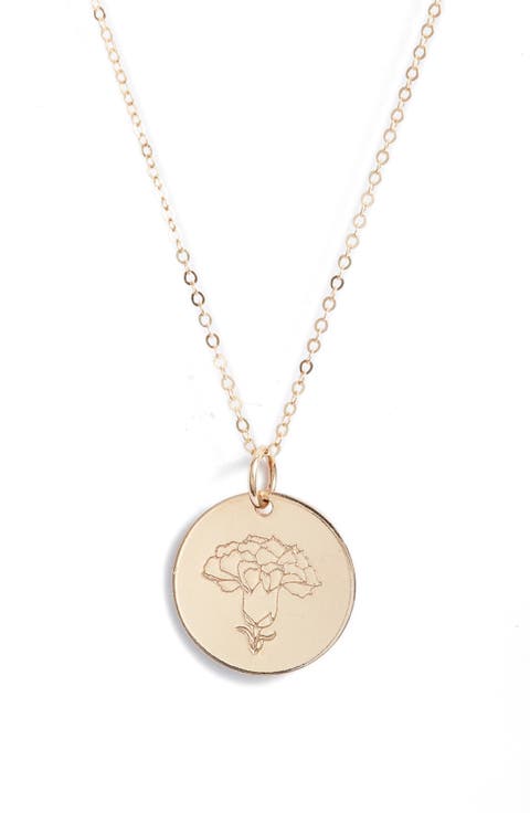 Birth Flower Necklace