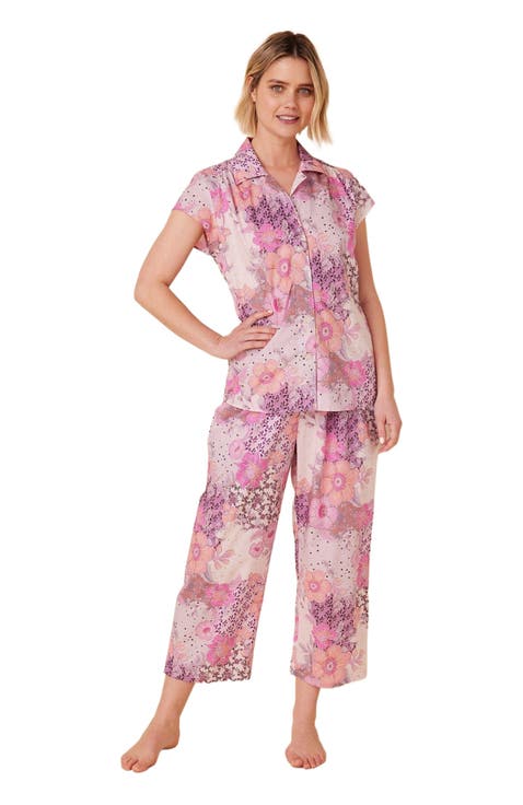 Luxe Pima Capri Floral Set