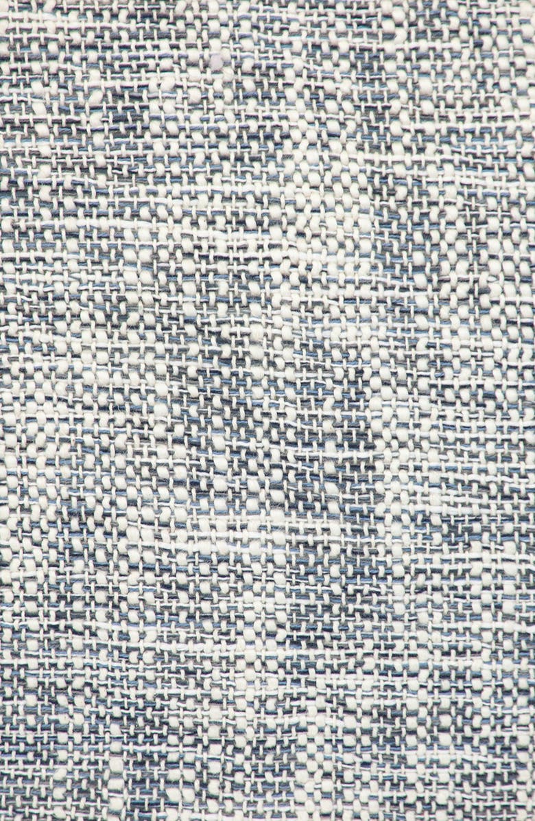 PARKLAND COLLECTION Tassel Trim Square Accent Pillow, Alternate, color, Grey