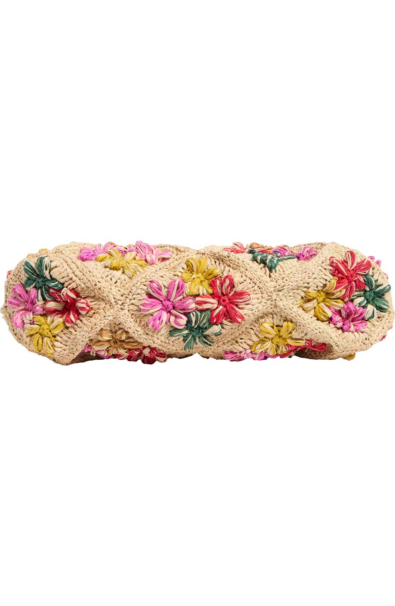 URBAN EXPRESSIONS HANDBAGS Raffia Hobo Bag, Alternate, color, Beige Multi