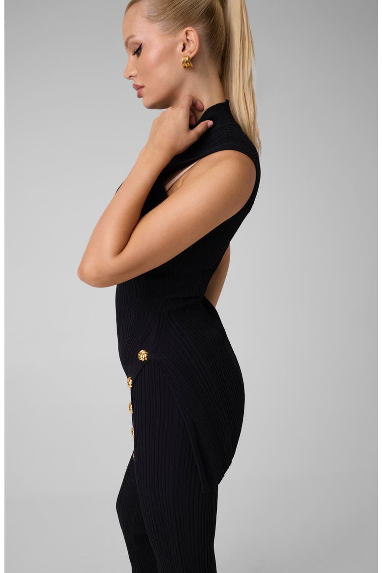 Lima Sleeveless Tunic Sweater, Alternate, color, JBLACK-BLACK