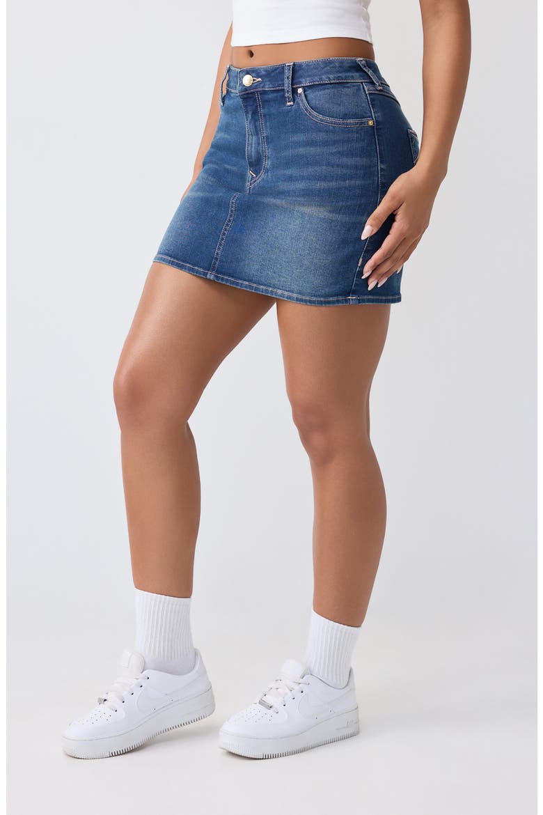 Denim Miniskirt, Alternate, color, MEDIUM OCEAN STORM WASH