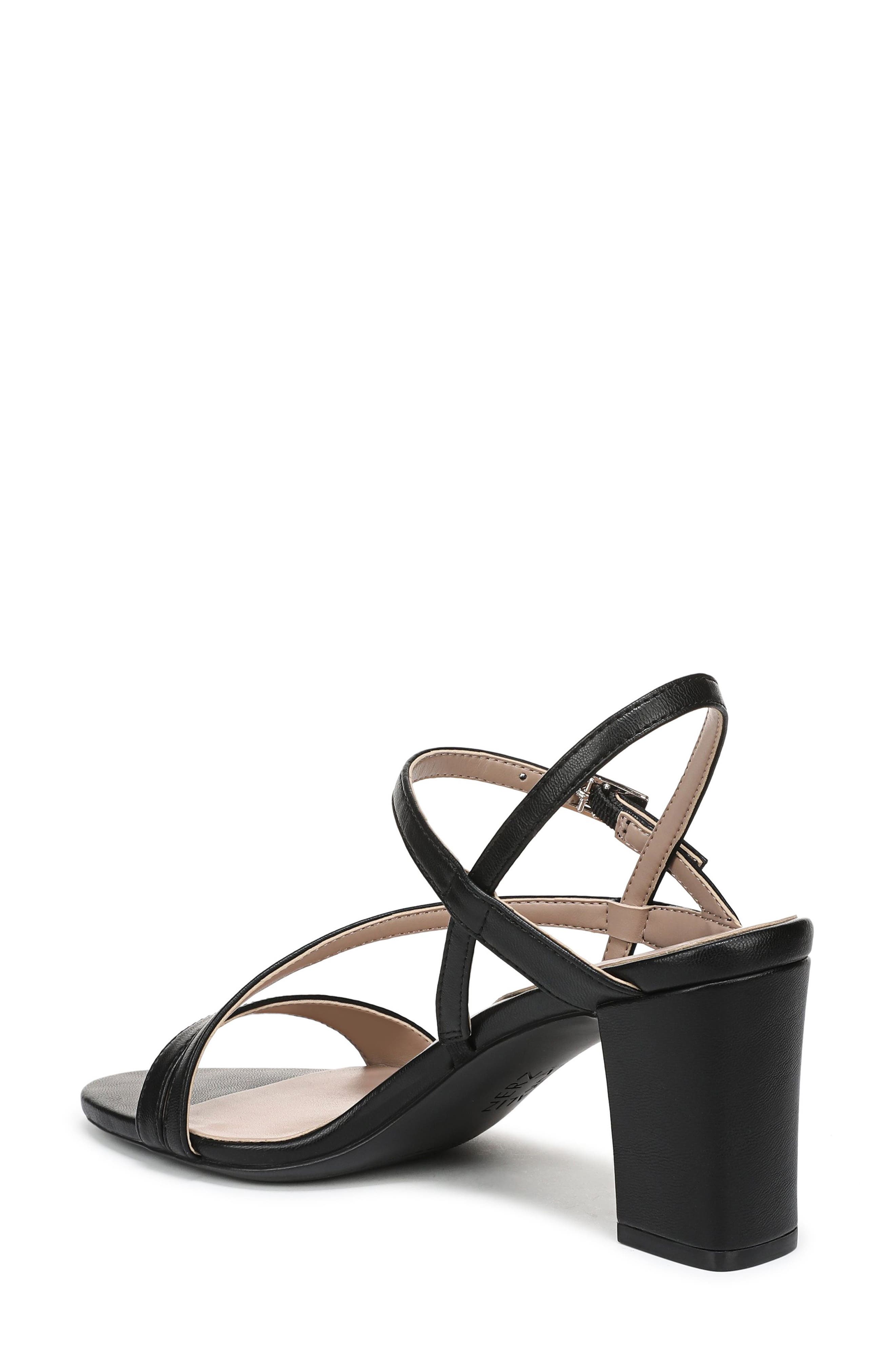 Hara Sandal, Alternate, color, BLACK FAUX LEATHER