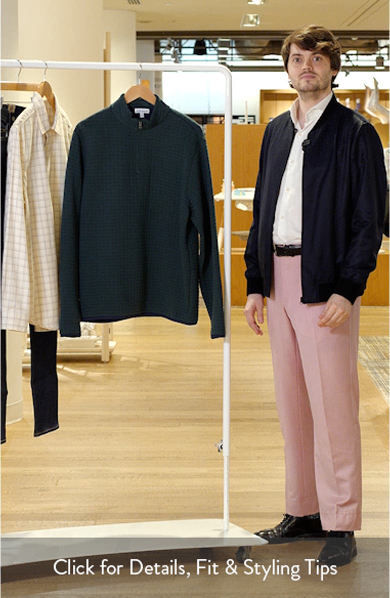 Quad Quilted Quarter Zip Pullover, sales video thumbnail