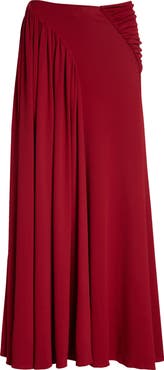 Rabanne Ruched & Gathered Jersey Maxi Skirt