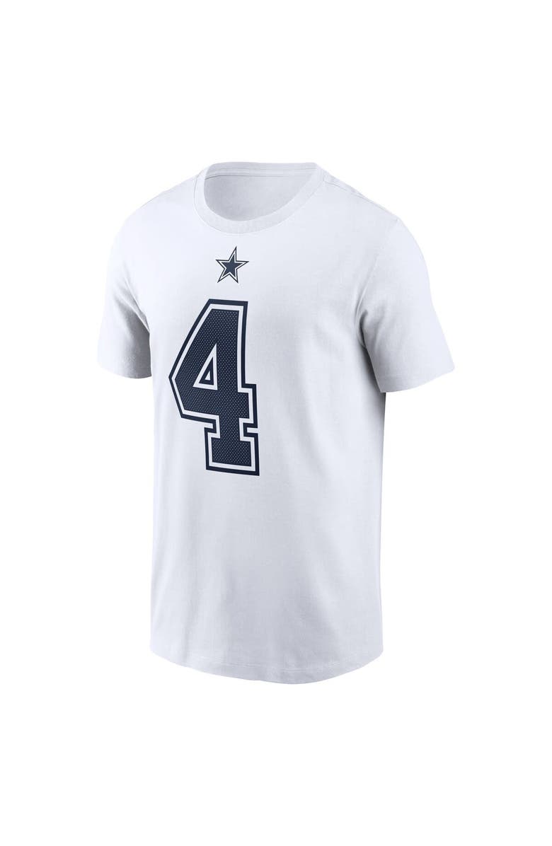 Nike Men's Nike Dak Prescott White Dallas Cowboys Name & Number T-Shirt, Alternate, color, 
