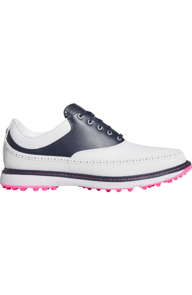adidas MC80 Spikeless Golf Shoe, Alternate, color, White/ Navy/ Pink