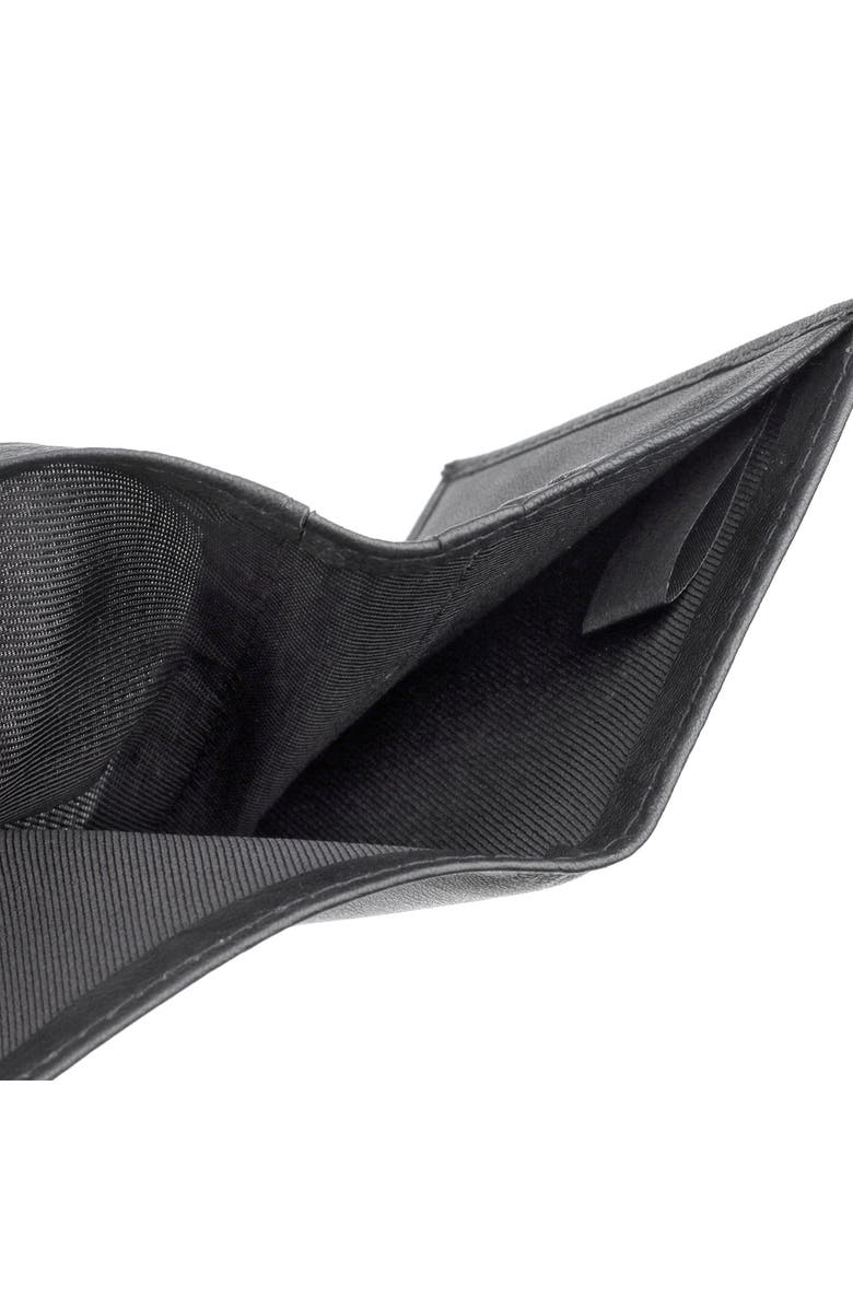 BUXTON RFID Three-Fold Leather Wallet, Alternate, color, Black
