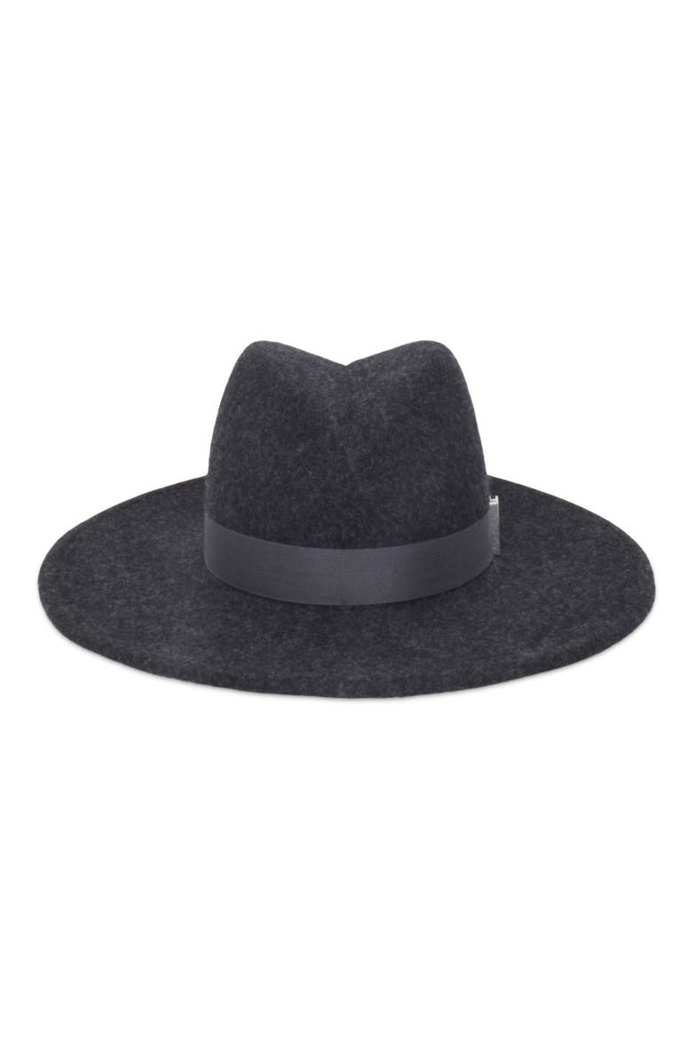 Jeanne Wool Fedora, Alternate, color, CHARCOAL MELANGE