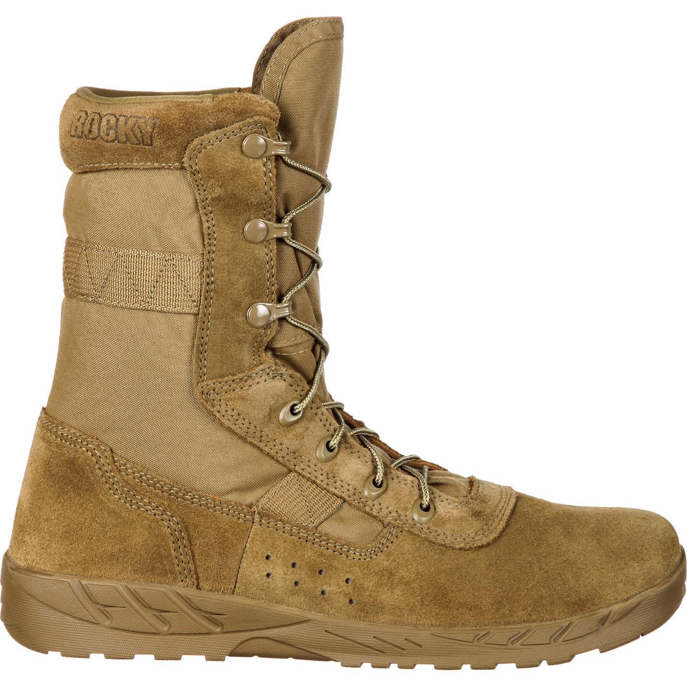 Rocky C7 Lightweight Commercial Military Boot, Main, color, Coyote Brown