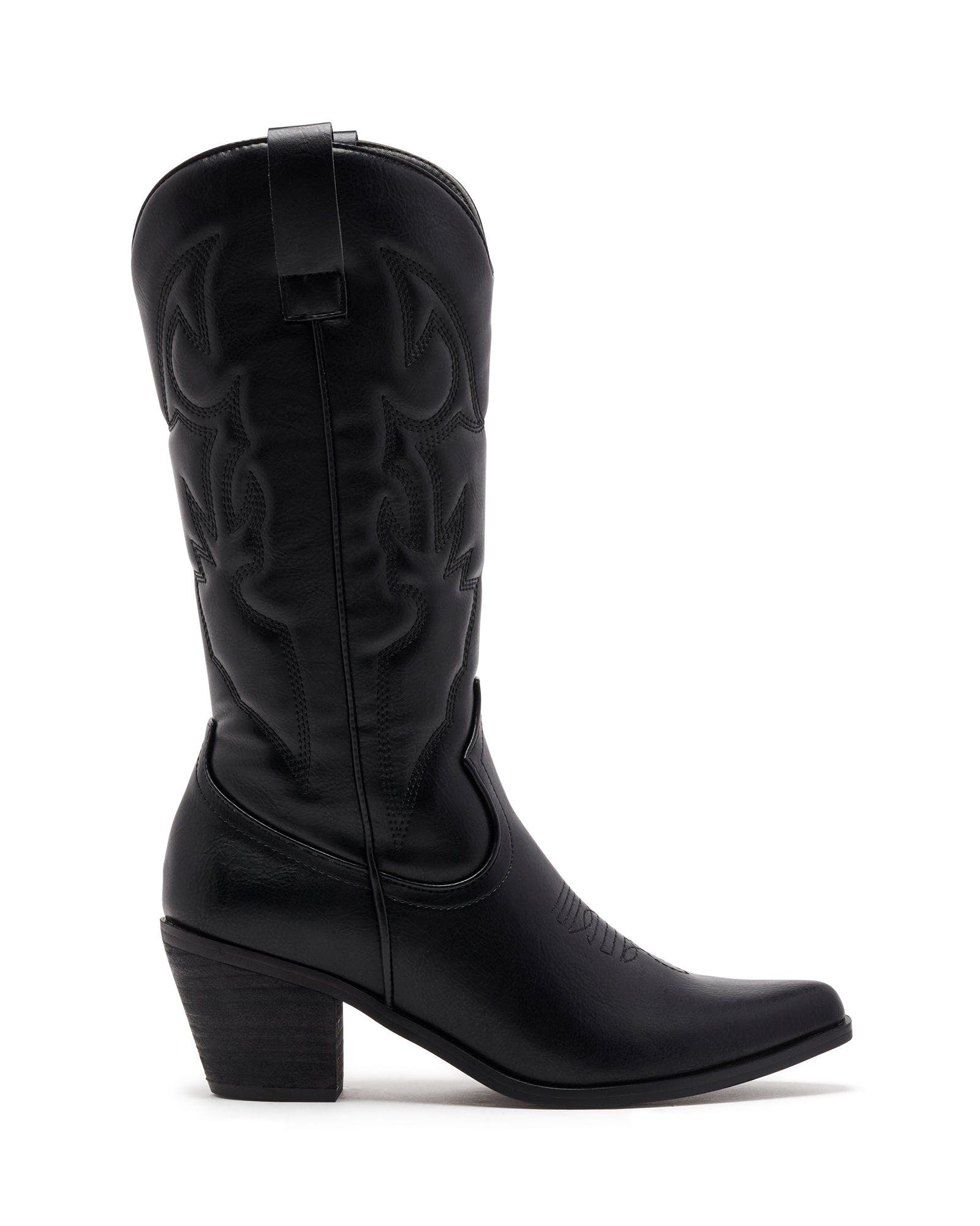 Therapy Australia Clayton Western Boots, Alternate, color, Black Leather
