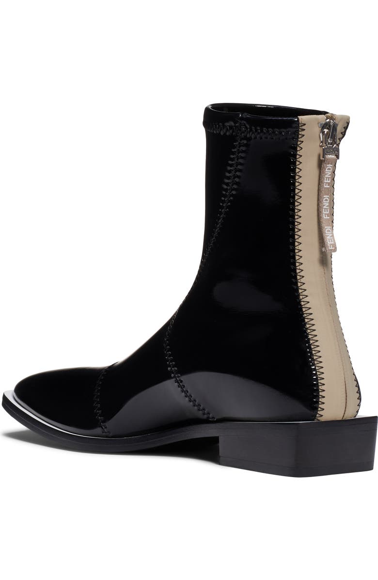 Fendi Tronchetto Stretch Bootie, Alternate, color,