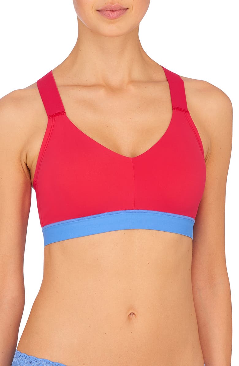 Natori Dynamic Racerback Sport Bralette, Main, color, Sunset/ Blu