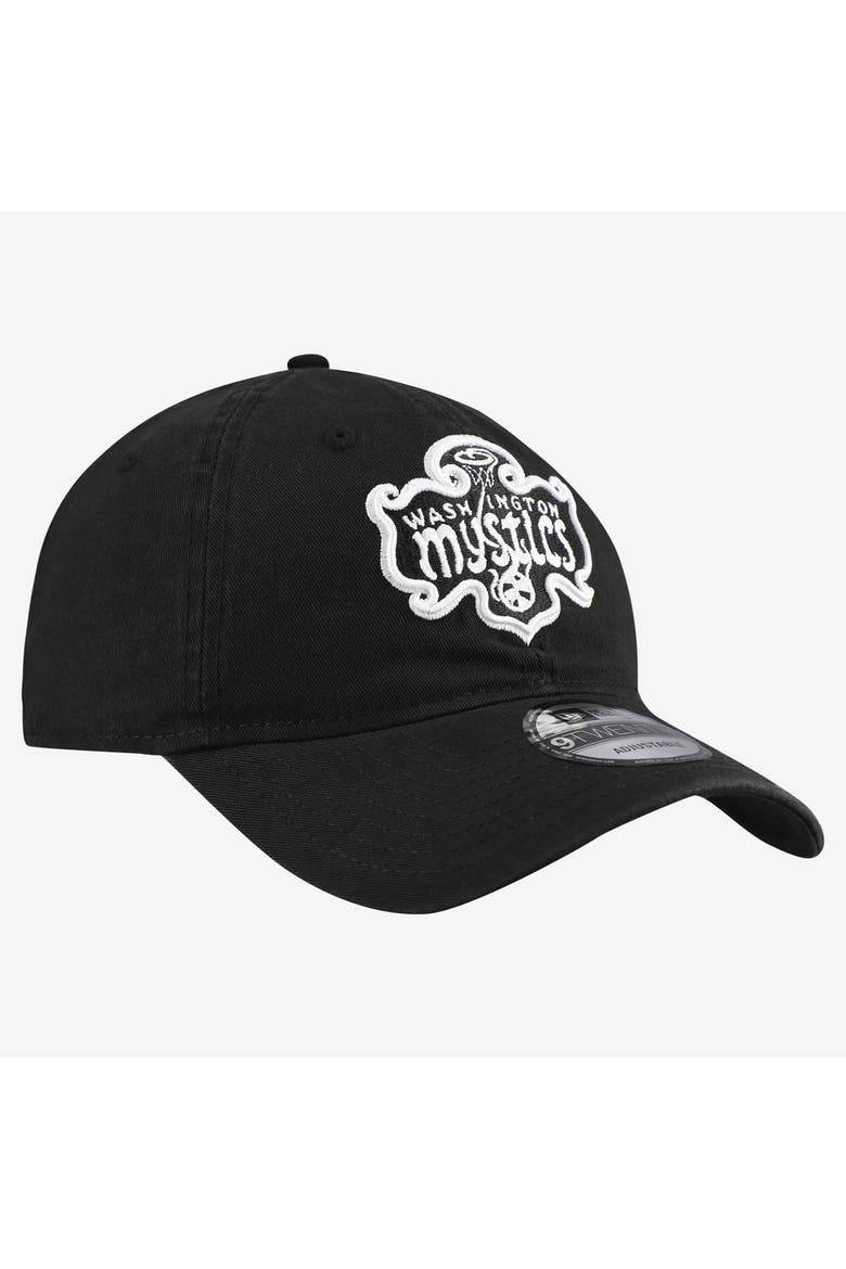 Men's New Era Black Washington Mystics 9TWENTY Adjustable Hat, Alternate, color, Black