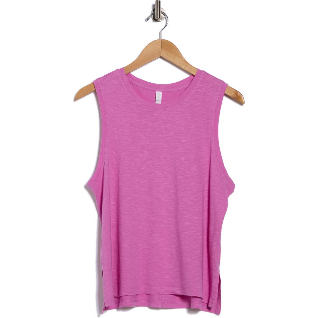 Z By Zella Easy Day Slub Tank In Pink