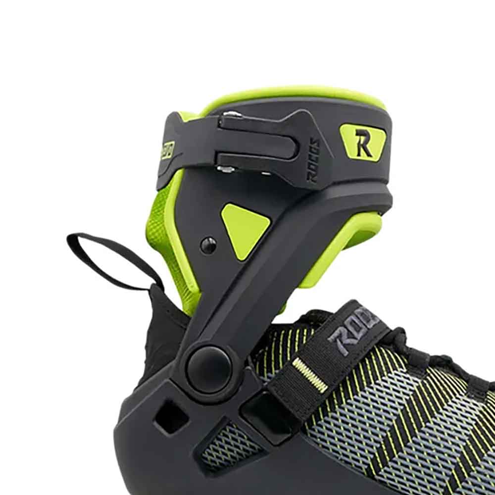 Roces R-EVO 100 Mens Inline Skates, Alternate, color, Black/Lime