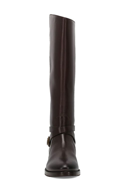 Frye Melissa Button Knee High Riding Boot In Brown