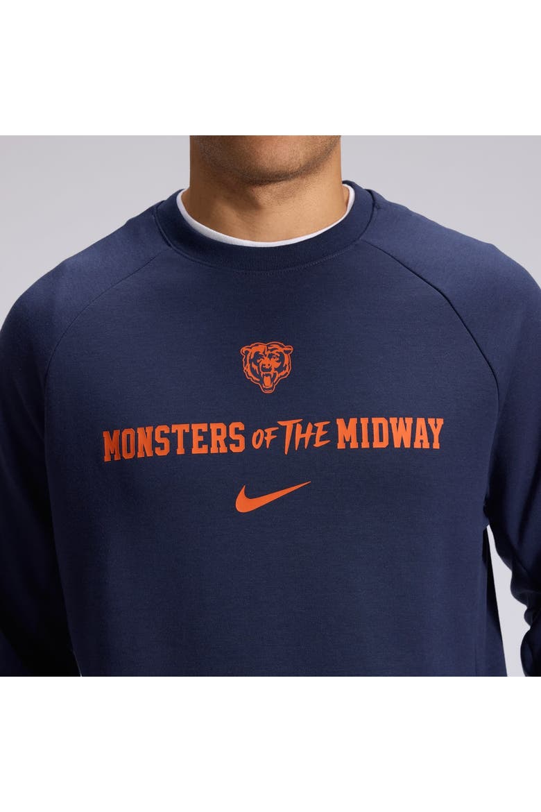 Men's Nike  Navy Chicago Bears 2026 Rivalries Collection Dri-FIT Crew Sweatshirt, Alternate, color, Navy