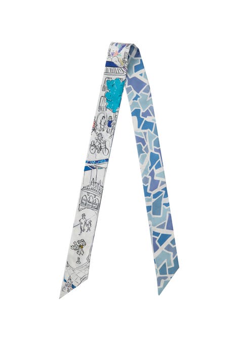 Barcelona Silk Skinny Scarf