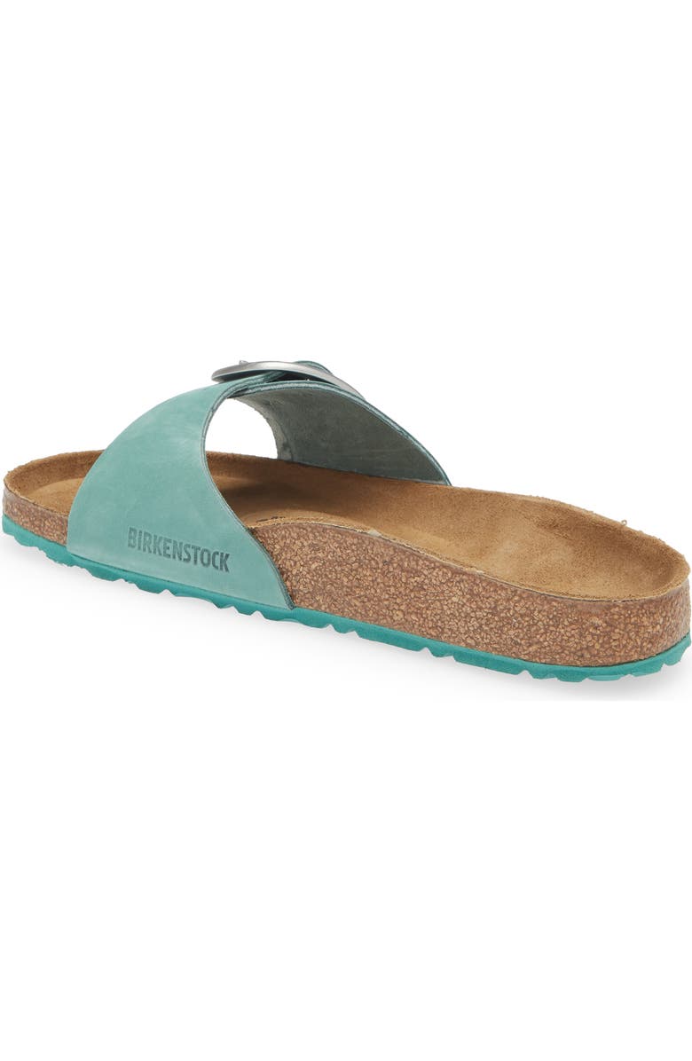 Birkenstock Madrid Big Buckle Slide Sandal, Alternate, color, Beryl