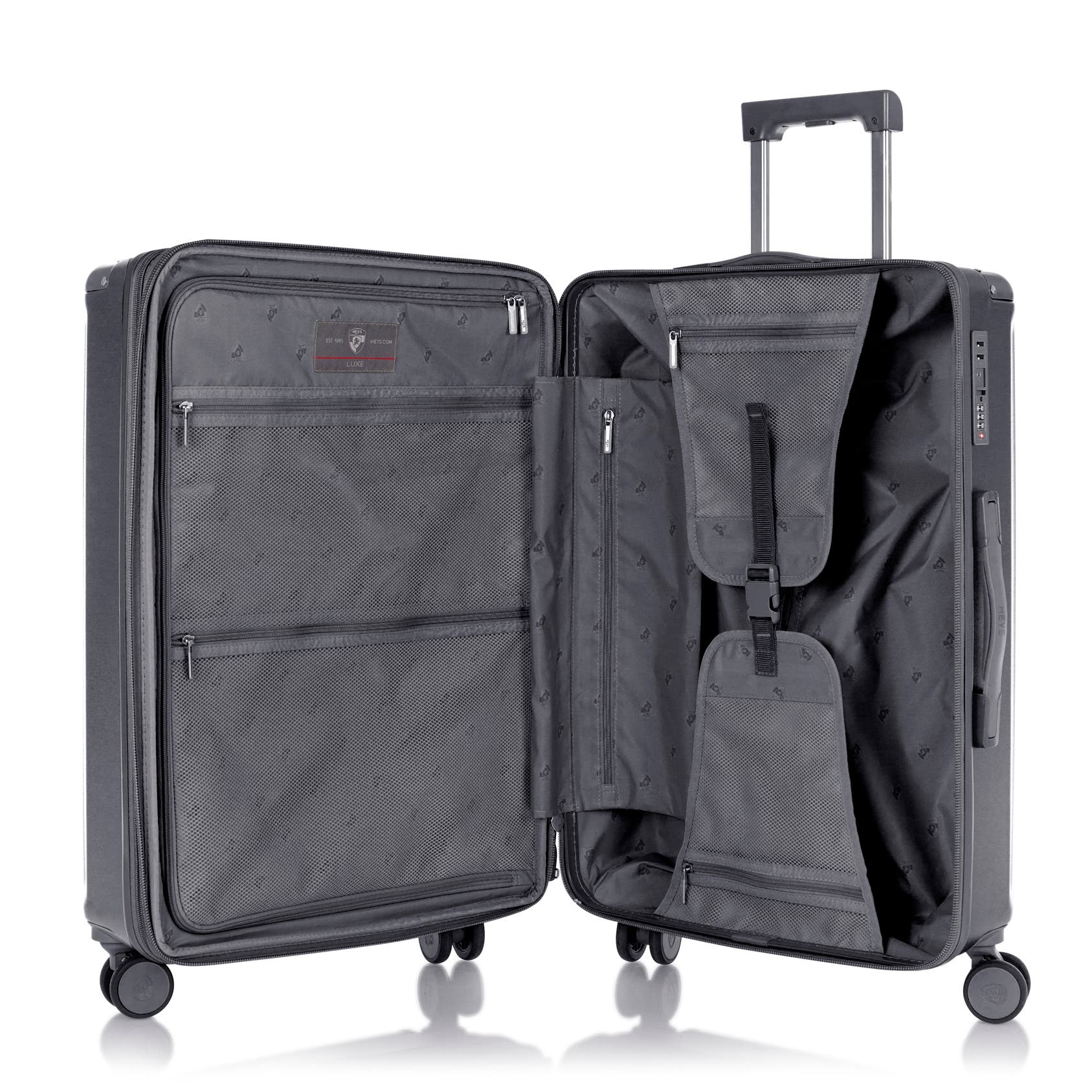 Heys Luxe 26 Inch Luggage, Alternate, color, Gunmetal