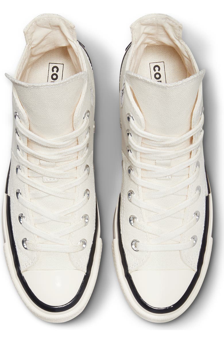 Converse Chuck Taylor<sup>®</sup> All Star<sup>®</sup> 70 Plus High Top Platform Sneaker, Alternate, color, Egret/ Black/ Egret