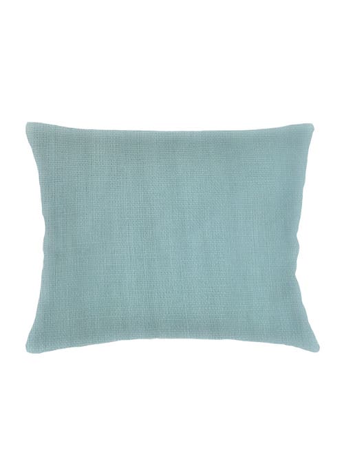 Anaya So Soft Linen Dutch Euro Pillow With Down Insert In Mist Blue
