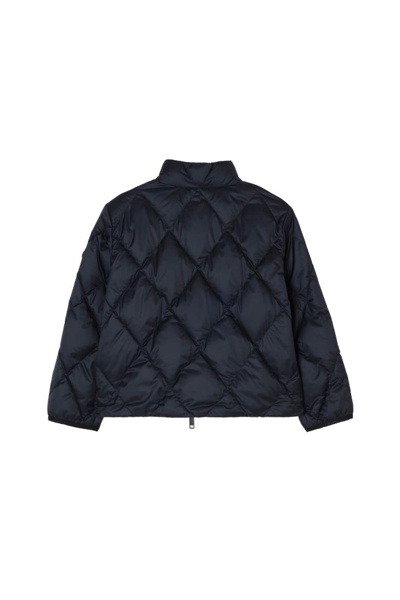 Checker-tape Quilted Nylon Jacket, Alternate, color, Navy