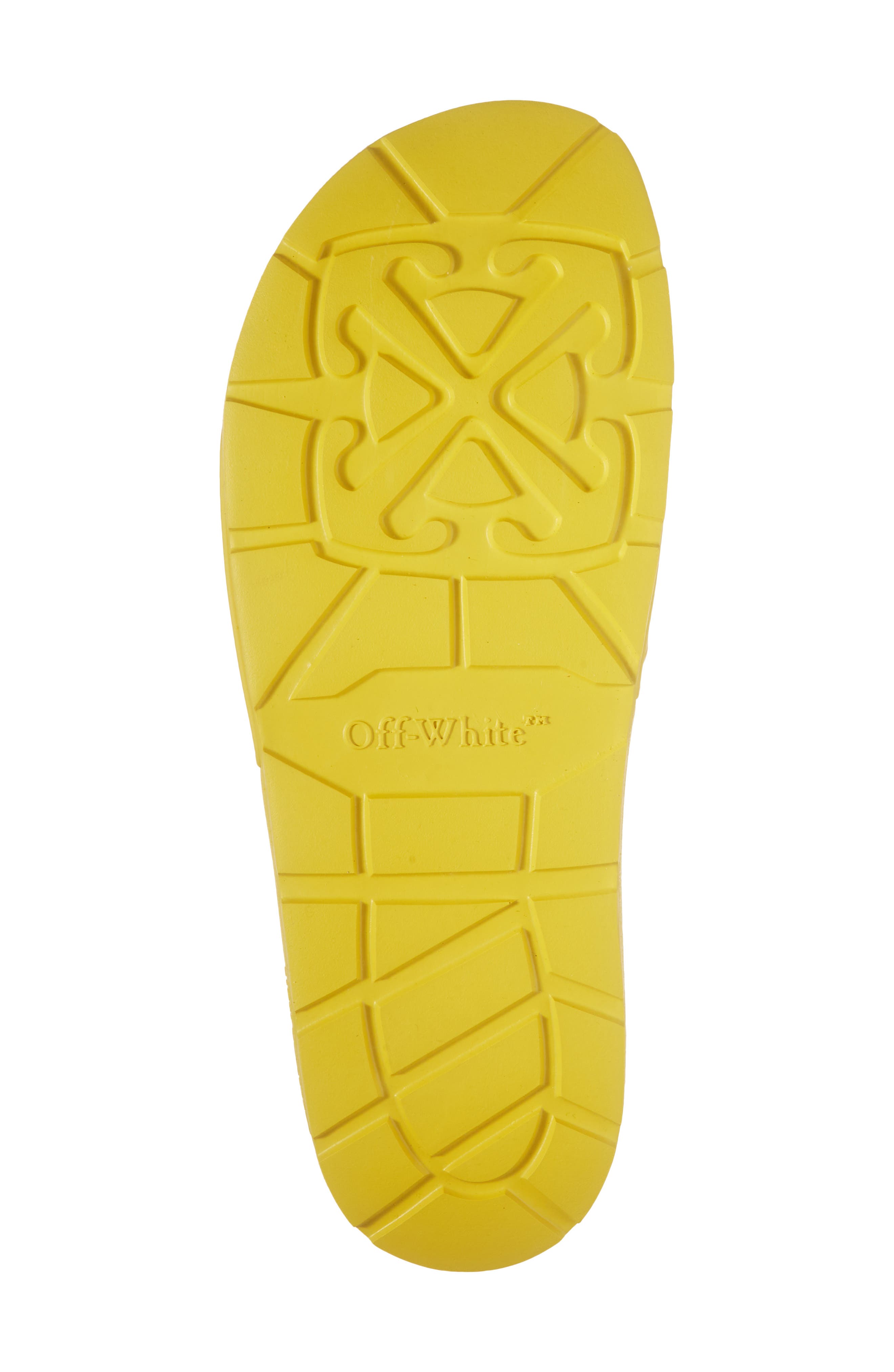 Off-White Bookish Slide Sandal, Alternate, color, Light Orange - Dark Blue