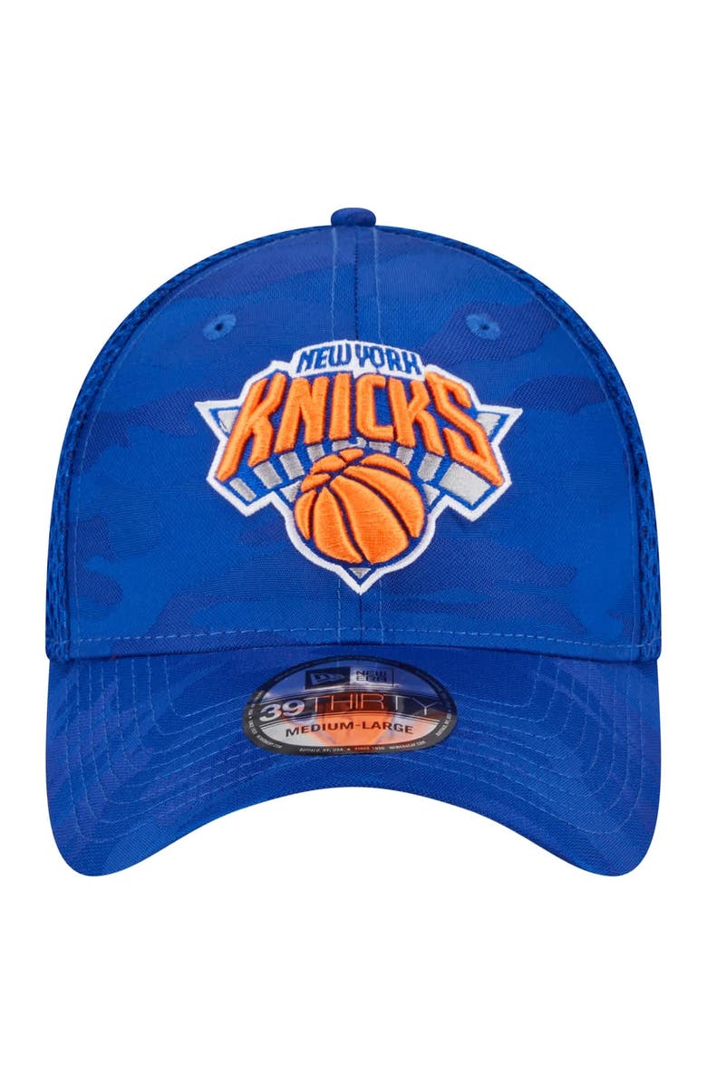 New Era Men's New Era  Blue New York Knicks Subtle Camo 39THIRTY Flex Hat, Alternate, color, 