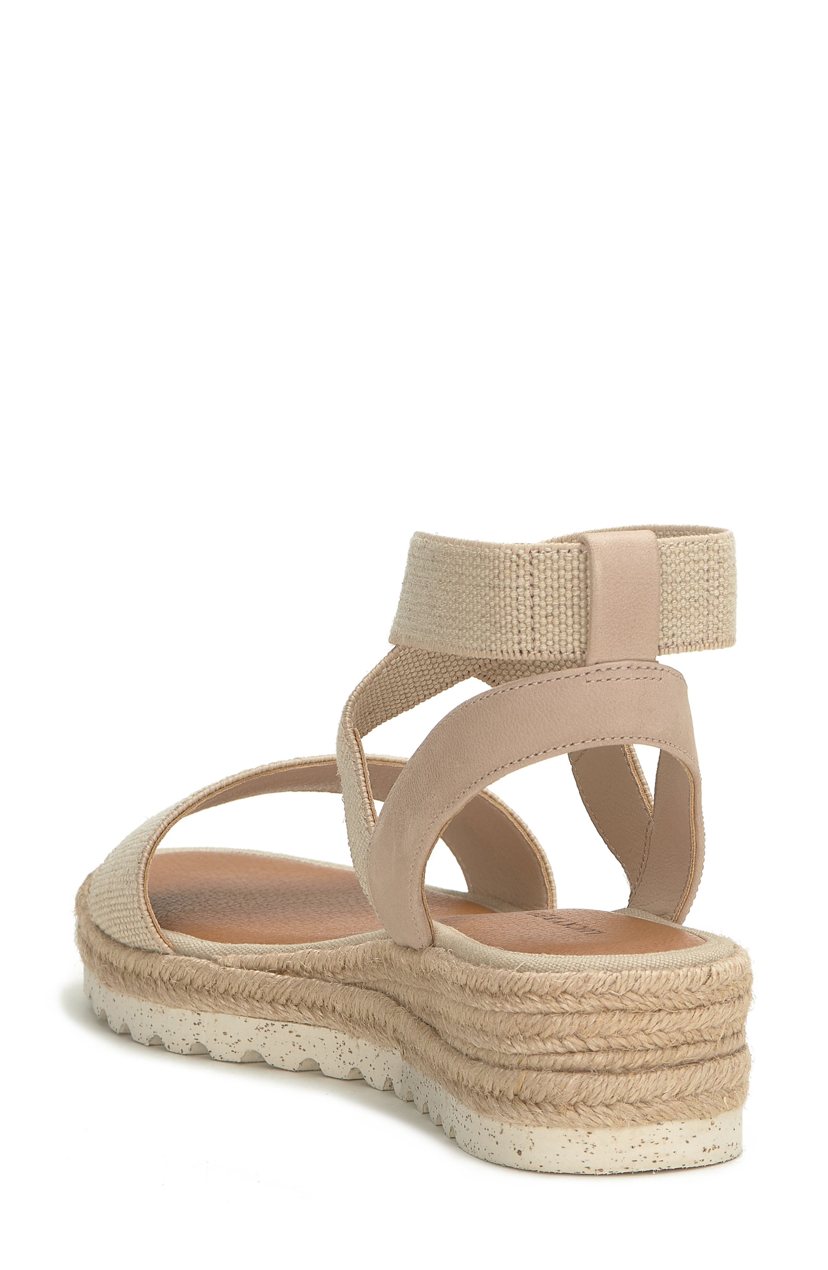 Lucky Brand Thimba Ankle Wrap Espadrille Sandal, Alternate, color, Natural/ Smok Linels