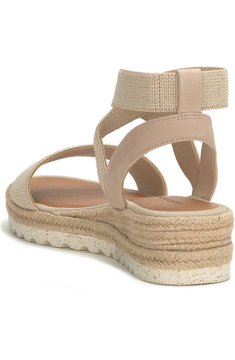 Lucky Brand Thimba Ankle Wrap Espadrille Sandal, Alternate, color, Natural/ Smok Linels