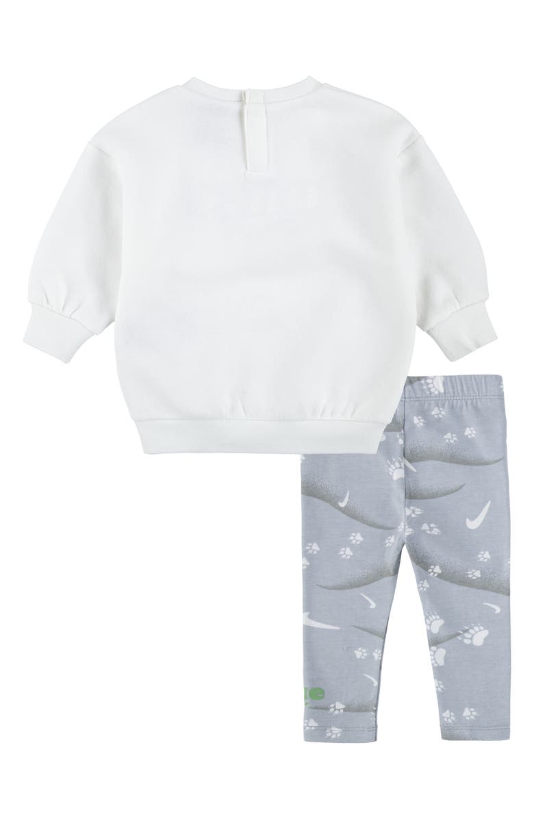 Nike Logo Sweatshirt & Leggings Set, Alternate, color, Wolf Grey