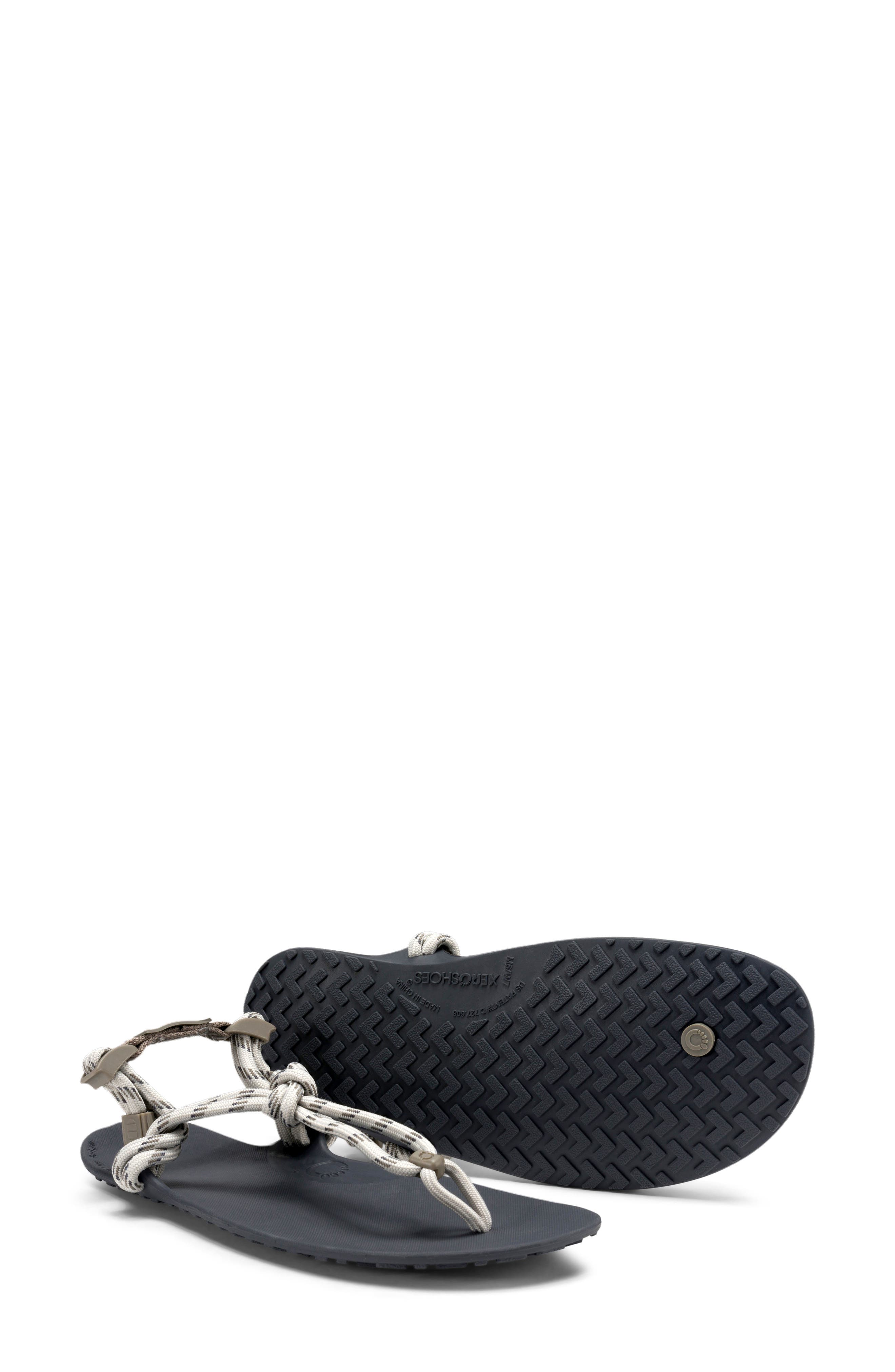 XERO SHOES Genesis Rope Style Barefoot Sandal in Stone 