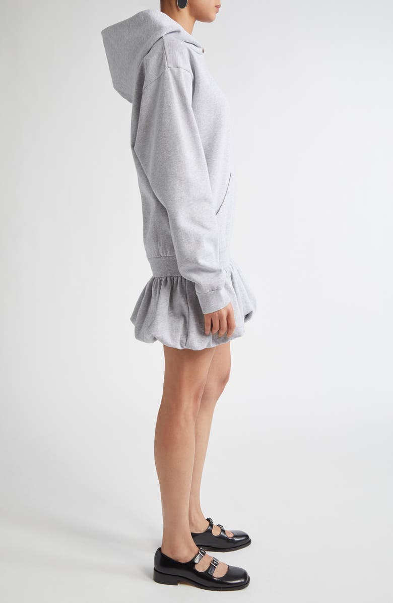 Coperni Basque Logo Bubble Hem Hoodie, Alternate, color, Grey-Black Print