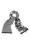 Reversible Houndstooth Print Scarf