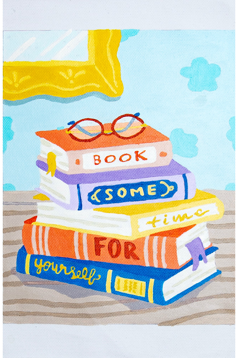 Book Some Time For Yourself Paint by Numbers Kit, Alternate, color, Pink
