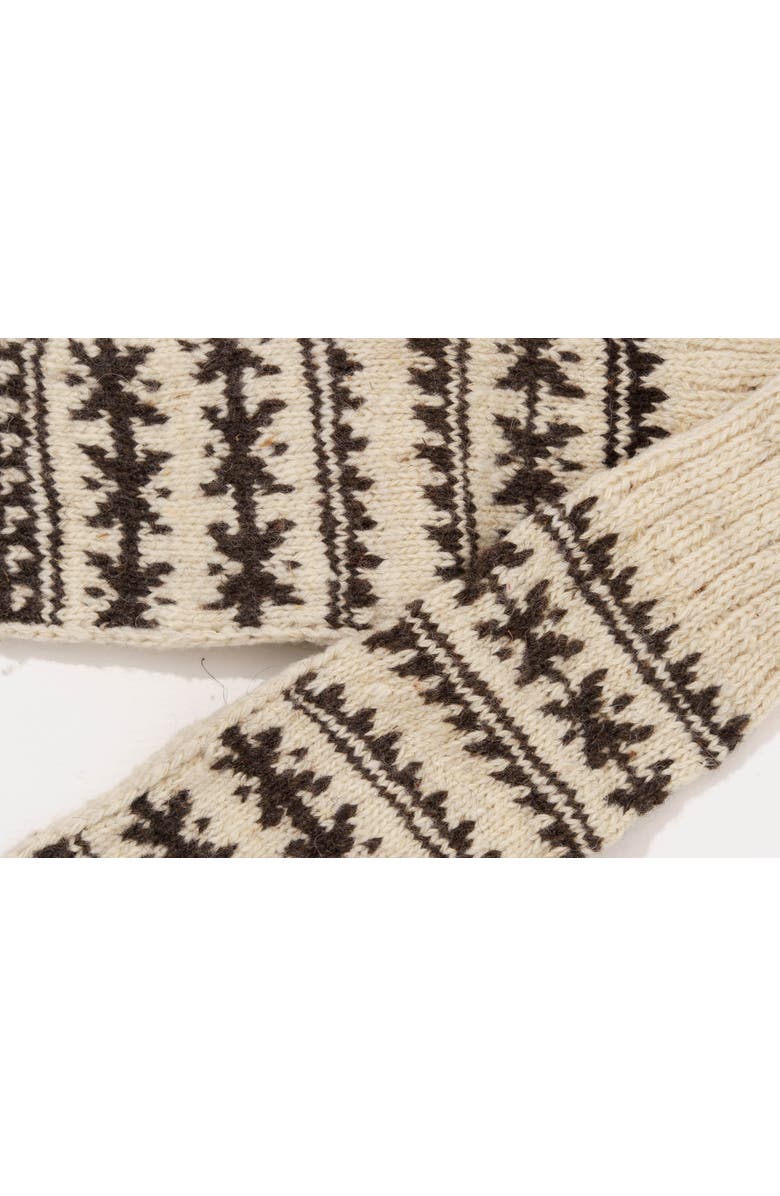 World of Crow Monochrome Rustic Socks, Alternate, color, 