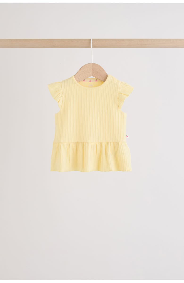 NEXT Assorted 4-Pack Ruffle Hem Tees, Alternate, color, Multi