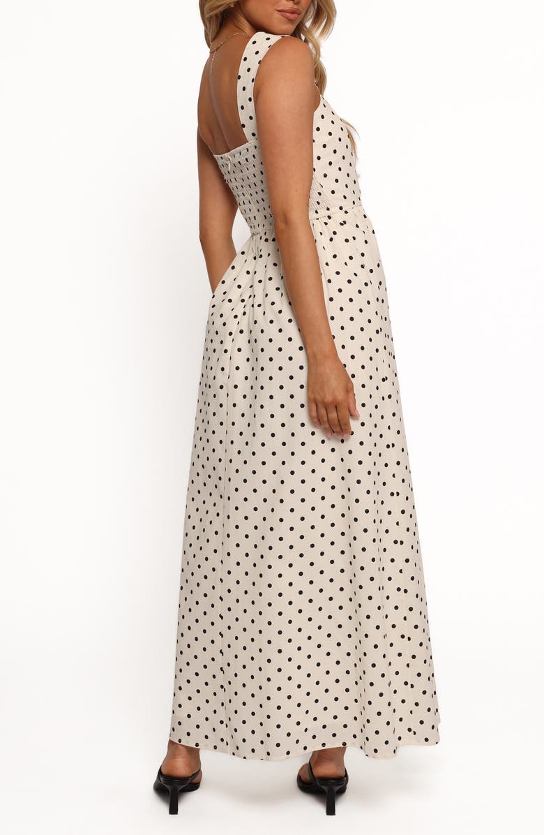 Petal & Pup Jenni Polka Dot Maxi Dress, Alternate, color, White Polka Dot