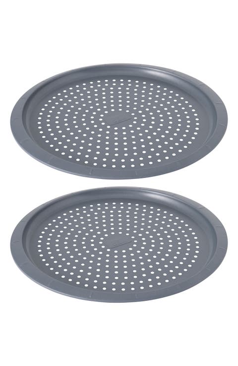 2-Pack Gem Nonstick Perforated Pizza Pans