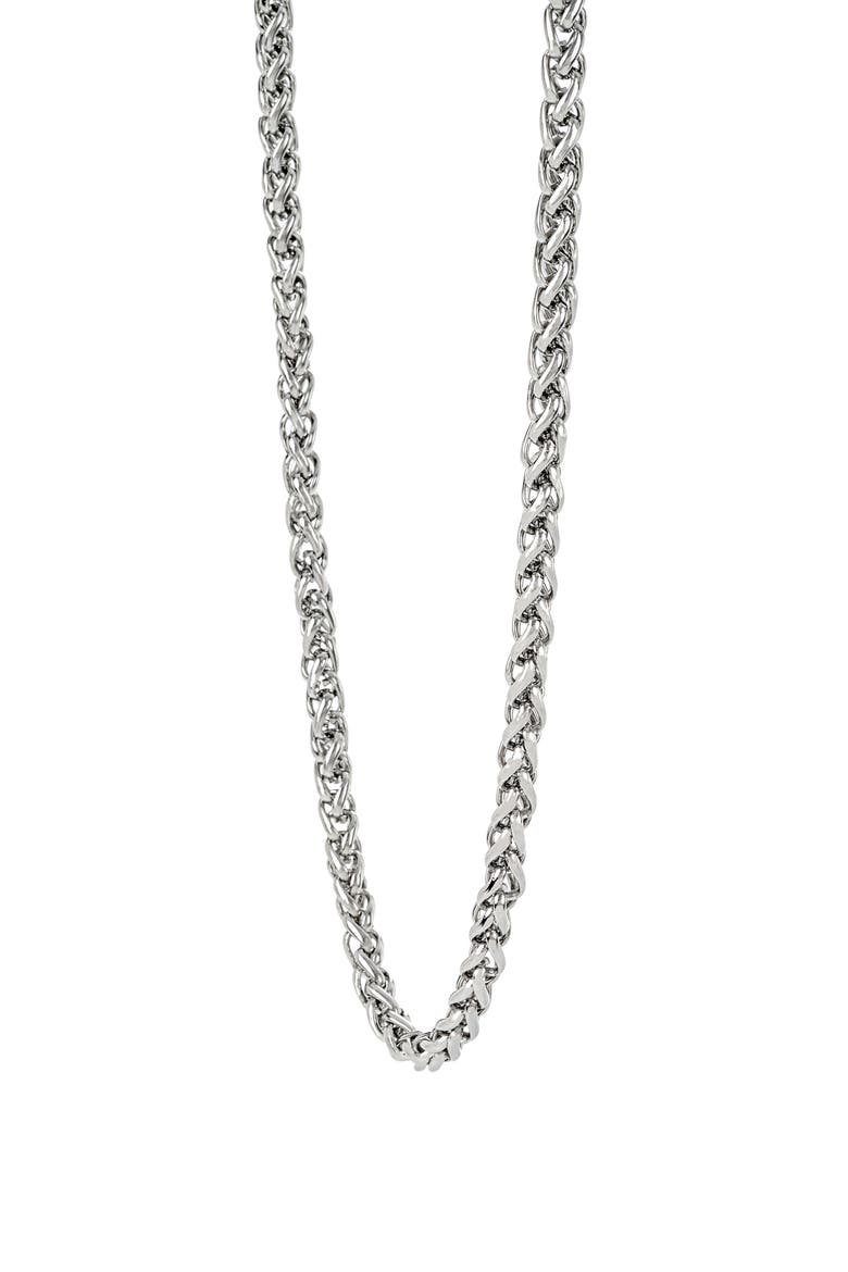 Men's Curb Chain Necklace, Alternate, color, SILVER