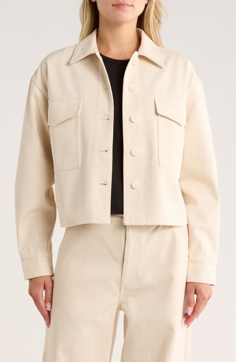 rag & bone Ramona Shirt Jacket, Main, color, Ecru