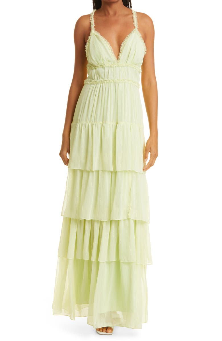 LIKELY Athena Tiered Maxi Dress, Main, color,